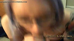 Gothic Girl With Glasses On Webcam