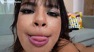Cute michy perez gets powerful anal fuck from monster cock
