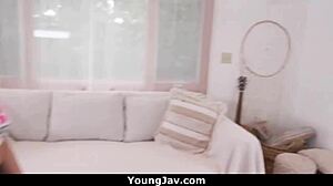 Gia Dibella Strips to Kinky Outfit for Hardcore Asian Blowjob Success