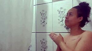 taking a nice shower and relaxing