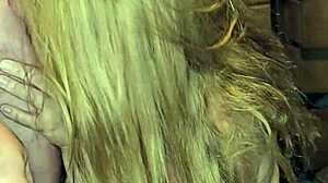 Preggo milf sucks big cock with big nipples