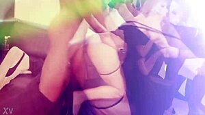 Yo, Vicky Sol takes 5on1 BBC gangbang with rough DAP and pee shower creampie action!