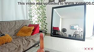 perverted nun rides toy with big natural tits and hairy pussy