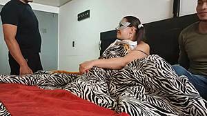 Venezuelan Wife in Wild Mexican Trio with Husband's Stepbrother 😈