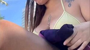 Big Pussy Flashing On Beach