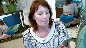 Mature woman dances to big bad wolf