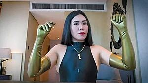 Asmr latex glove fetish