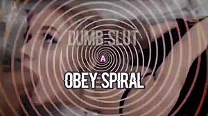 hypno turns her into a sex toy bimbo in the garage.