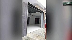 Chubby Foreigner Shows Off for Work, Then Hooks Up at Hotel.