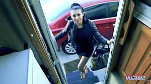 Raven Lane feels intense pleasure sucking cock and getting fucked