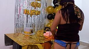 He’s banging his doll on her birthday, such a dirty whore!