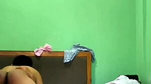 Indian Couple Enjoys Hotel Room Time