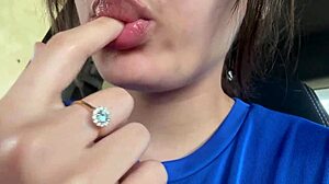 Latina lover spits in mouth