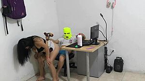 Hey, dirty neighbor begs for cock and acts all kinky