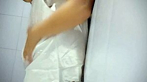 Chubby babe playing her tits makes her wet pussy