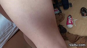 Luscious czech nympho is tempted in the mall and drilled in pov