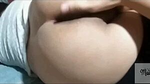 my friend stays over in tight leggings, finally lets me film her! 🔥