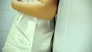 Chubby babe playing her tits makes her wet pussy