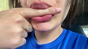 Latina lover spits in mouth