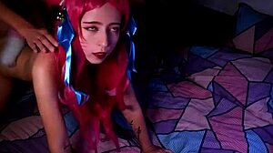 Yo, white cheerleader blonde babe getting anally slammed hard!