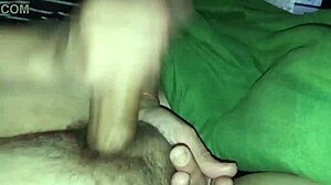 Back from Vacation, Argentine Babe Delivers Intense Nighttime Handjob