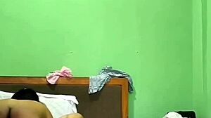 Indian Couple Enjoys Hotel Room Time