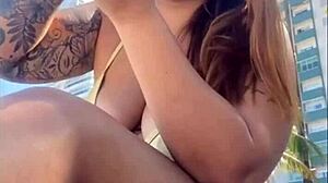 Big Pussy Flashing On Beach