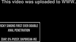 Tall Brazilian cutie Vicky Simons takes monster cock in double anal