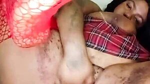 horny milf caught squirting during wild solo play