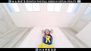 sexy asian yume hoshino, um, with new lover in vr, so hot