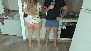Watch My Big Ass Stepsister Tease in Kitchen Before Fucking! 😈