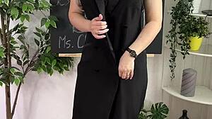 Intense BDSM Session With Teacher In Nylon And Heels