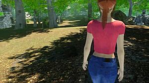 Dive into Paradise Trails VR Part 5 with a Shaved Redhead Outdoors. Ready for Wild Fun?