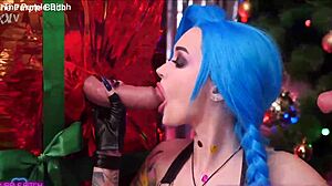 x-mas glory hole for jinx cosplay