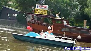 Eurobabe, strip nude and ride that waterbike in public?