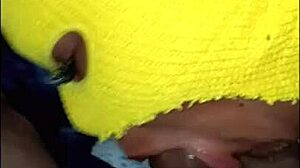 maybe the best blowjob u ever see, with deepthroat and cumshot on curvy amateur.