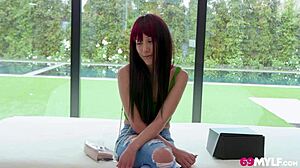 gorgeous asian babe hailey nyxx wants to get fucked hard in pov for a facial cumshot!