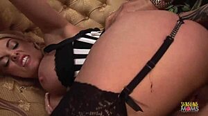 blonde milf boss gets wild, banging asian employee in luxe office. super horny cowgirl action!