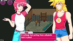 Step sister and best friend have fun threesome with step bro