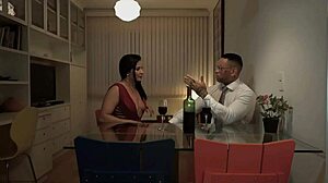 Wife Cuckolds Husband With Pornstar In Glamour Orgy