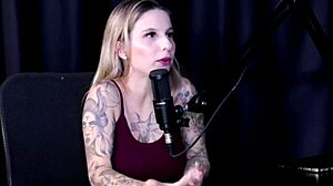 Brazilian blonde just joana gets kicked out and tries with a young girl in sheer red.