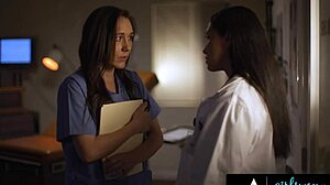 girlsway - vicki chase keeps sinn sage quiet with naughty tricks! 😏