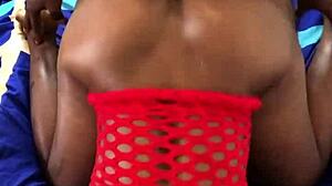 Hot Black Babe Bent Over For Doggystyle