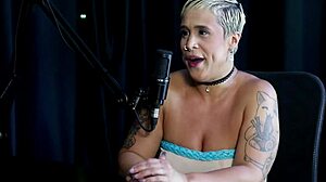 Brazilian blonde just joana gets kicked out and tries with a young girl in sheer red.