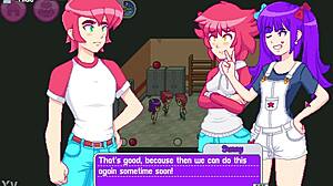 Step sister and best friend have fun threesome with step bro