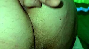 BBW Wife's Anal Play Close-Up