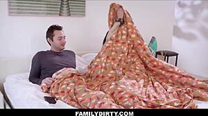 Big Tits Latina Stepsister Orgasms On Stepbrothers Huge Dick Family Fucking