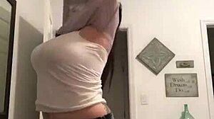 Milf Strips Clothes at Home