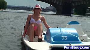 Eurobabe, strip nude and ride that waterbike in public?
