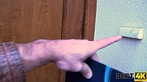 Debt4k guy and female debtor find common language through sex